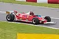 Gilles Villeneuves Ferrari 312T5 beim „Histric race“ während des Großen Preises von Kanada 2010