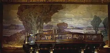 Wandbild 1:Die Urlandschaft des Elbtals