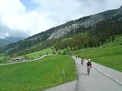 Letzter Anstieg von Nordwesten