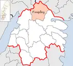 Lage der Gemeinde Finspång