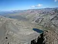 Flüelapass vom Schwarzhorn aus gesehen.