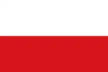 Die offizielle Flagge von 1918 bis 1920 (Flagge Böhmens)