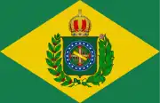 Flagge des Kaiserreichs Brasilien  bis 15. November 1889
