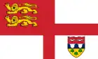 3:5  Flagge des Vorbesitzers von Brecqhou, der Matchans