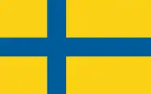 Inoffizielle Flagge Östergötlands, 1972 der Öffentlichkeit vorgestellt