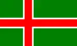 Inoffizielle Flagge Smålands, 1992 entworfen