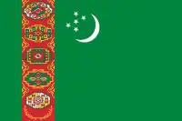 Flagge Turkmenistans