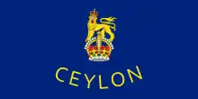 Flagge des Generalgouverneurs des Dominion Ceylon (1948–1953)