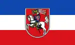 Hissflagge mit aufgelegtem Wappen