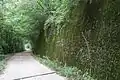 Ehemalige Trasse oberhalb von Montan