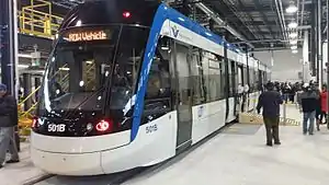 Flexity Freedom bei den ION Publikumstagen (Neubaustrecke in Waterloo)