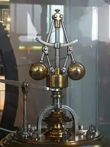 Fliehkraftregler mit zweiseitigem Kniehebel wurden 1788 eingeführt