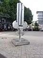 Flor Urbana (1976), Chrom-Nickel-Molybdän-Stahl, 4&nbsp;m hoch. Fleetinsel, Hamburg