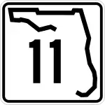Straßenschild der Florida State Road 11