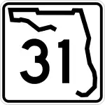Straßenschild der Florida State Road 31