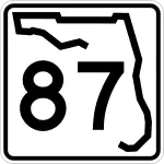 Straßenschild der Florida State Road 87