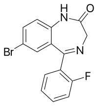 Strukturformel von Flubromazepam