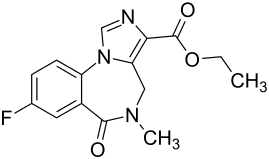 Strukturformel von Flumazenil