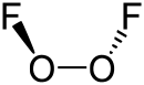 Strukturformel von Disauerstoffdifluorid
