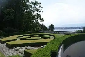 Blick von der Bibliotheca Bodmeriana auf den Genfersee