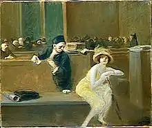 Cena de tribunal, Öl auf Leinwand, um 1910
