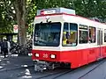 Frontpartie des Doppeltriebwagen Be 8/8 27/28
