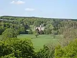 Forglen House aus der Ferne