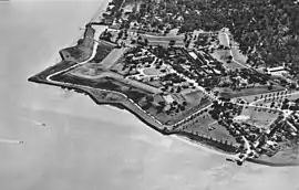 Luftfoto Fort Nieuw Amsterdam 1966
