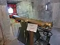 8.4&nbsp;cm Bronzekanone Modell 1871 in der Kaponniere