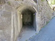 Eingang des Verbindungstunnels zum Südportal