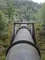 Druckleitung des Wasserkraftwerks