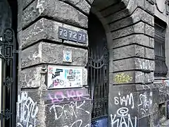 Eingang Andreasstraße 71/73 (2017)