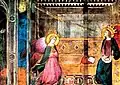 Einer der ersten in Europa abgebildeten Orientteppiche, dem legendären Bruder Bartolomeo zugeschrieben: Verkündigung, 13. Jh., Basilica della Santissima Annunziata, Florenz.