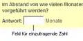 Beispiel Zahlenantwort
