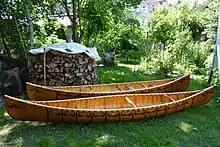 Birkenrindenboote nach Originalbauplänen nordamerikanischer Ureinwohner