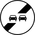 B34: Ende des Überholverbotes für Kraftfahrzeuge aller Art