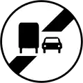 B34a: Ende des Überholverbotes für Kraftfahrzeuge mit einem zulässigen Gesamtgewicht über 3,5t