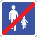 B55: Ende einer Fußgängerzone