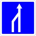 C28: Einengungstafel; Darstellung ohne Gegenverkehr
