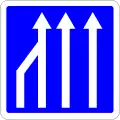 C28: Einengungstafel; Darstellung ohne Gegenverkehr