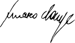 Unterschrift von Francesco Cossiga