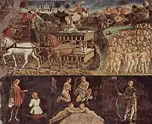 Triumph des Apollon von Francesco del Cossa