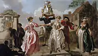 Dancing milkmaids, um 1735, Öl auf Leinwand, 137 × 234 cm (Victoria and Albert Museum)