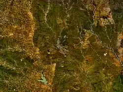Satellitenaufnahme von Francistown