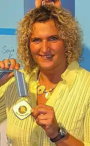 Die Titelverteidigerin und aktuelle Europameister Franka Dietzsch belegte Rang&nbsp;vier