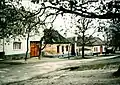 Frankenau, Altes Bauernhaus der Familie Leopold, ca. 1970 vor dem Neubau