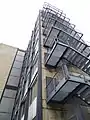 Außenliegende Treppe