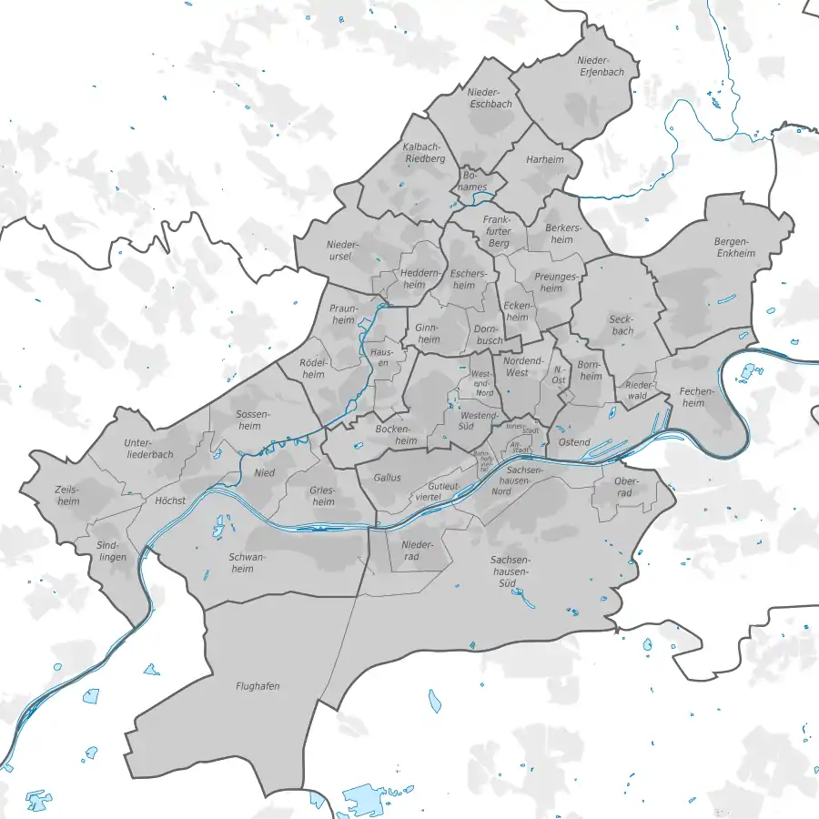 Staustufe Offenbach (Stadtteile von Frankfurt am Main)