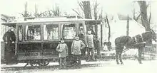 Beiwagen 4 (?) der Buchholzer Pferdebahn