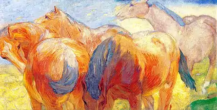 Großes Pferdebild Lenggries I, 1908